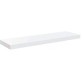  Plutajuće zidne police 2 kom sjajne bijele 80x23,5x3,8 cm MDF | shoptok.hr