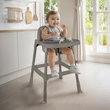 Dolu Praktična visoka stolica za hranjenje - siva sa zvečkicama ( 7566 ) Cene