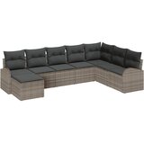  Set sofe 8 kom. Siva poliratan 289 x 179 x 85 cm | shoptok.hr