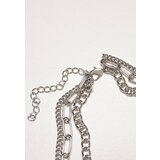 Urban Classics Necklace with layered chain - silver colors Cene