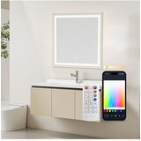 Ksix Aqua Smart Mirror, Nemagljenje 70x70 cm, zvučnik, RGB + Topla bijela | shoptok.hr