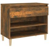 Maison Chic Omarica za obutev - Kopa za čevlje dimljeni hrast 70x36x60 cm inženirski les, (21776419) Cene