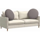  Jastučići za sjedenje 2 pcs Sivo-smeđa Ø80 x 29 cm tkanina | shoptok.hr