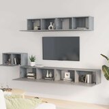  Komplet TV omaric 5-delni siv sonoma inženirski les, (20732425) | Shoptok.si
