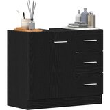 Ormarić za umivaonik crni hrast 63x30x54 cm inženjerski drvo | shoptok.hr