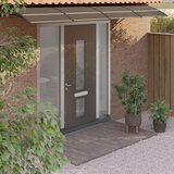  Nadstrešnica za vrata crna 400 x 80 cm polikarbonatna | shoptok.hr