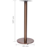  325443 Noga za bistro stol zlatna Ø45x107 cm nehrđajući čelik | Eponuda.ba
