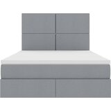  LED krevet za pohranu s madracem Svjetlosiva 140 x 190 cm | Shoptok.si