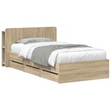  Okvir kreveta s pohranom s ladicama Hrast sonoma 80 x 200 cm | shoptok.hr