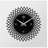 WALLXPERT dekorativni metalni zidni sat enzoclock S026 black | ePonuda.com