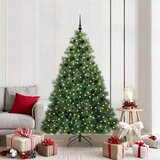  Umjetno božićno drvce s stalakom Zelena 210 cm PE i PVC 130 x 130 x 210 cm Cene