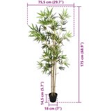  Umjetno bambusovo drvo Zelena 75,5 x 18 x 175 cm | shoptok.hr