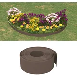 vidaXL Vrtna obroba rjava 10 m 20 cm polietilen