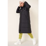Bigdart T5120 Hooded Long Puffer Hijab Coat - Black | Shoptok.si