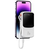 Baseus POWER BANK 10000MAH QPOW PRO - USB + TYPE C - PD 20W S LIGHTNING KABLOM BELA | Shoptok.si
