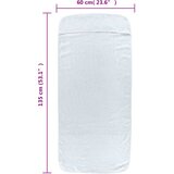  Ručnici za plažu 2 kom bijeli 60 x 135 cm od tkanine 400 GSM | Eponuda.ba