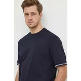 Armani_Exchange Bombažna kratka majica moški, mornarsko modra barva