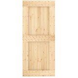  Vrata NARVIK Naravna 90 x 210 cm Masiven borov les, (5000215420) | Shoptok.si