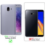 Cadorabo 3x Celozaslonska zaščitna folija, združljiva z Samsung Galaxy J4 2018 - Zaščitna folija v transparentno s čarno - 3-pack Kaljeno steklo za zaščito zaslona s trdoto 9H in 3D dotikom, (20563034) | Shoptok.si