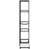  Stalak za cvijeće s 5 katova 44 x 23 x 100 cm crni željezni | shoptok.hr