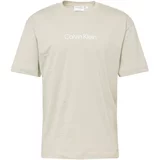 Calvin Klein Majica 'HERO' svijetlosiva / bijela