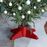 vidaXL Stojalo za novoletno jelko rdeče 55,5x55,5x15 cm | Shoptok.si