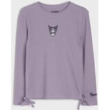 Sinsay Pamučna majica s ukrasnim vezicama i vezom | shoptok.hr