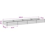  Povišeni vrtni krevet Zelena 320 x 80 x 24 cm | shoptok.hr
