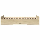  Okvir za krevet s ladicama boja hrasta 90x200 cm Smeđa 90 x 200 cm | shoptok.hr