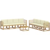  Set vanjskih sofa 9 kom. Bijela i krem | Eponuda.ba