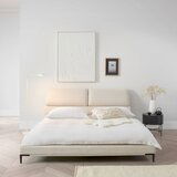 Livetastic oblazinjena postelja 181 cm x 201 cm , les, kovina, tekstil krem barve | Shoptok.si