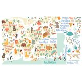 Ambiance zidna samoljepljiva naljepnica Pastel World Map Cijene