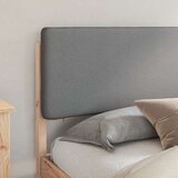 Krevetni okvir s tapiciranim uzglavljem Svijetlo siva - Smeđa i svijetlo siva 200 x 200 cm | shoptok.hr