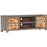 vidaXL TV ormarić sivi 120 x 30 x 40 cm od masivnog drva manga | shoptok.hr
