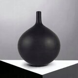 Keramička vaza 24 cm, mat crne boje | Eponuda.com