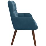 SOFA za dvije osobe Plava 115 x 61 x 87 cm Baršun | shoptok.hr