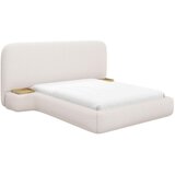 MID.YOU OBLAZINJENA POSTELJA 160 cm x 200 cm , tekstil, leseni material bela | Shoptok.si