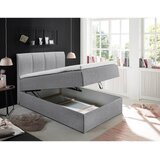 MID.YOU POSTELJA BOXSPRING 120 cm x 200 cm , tekstil siva | Shoptok.si
