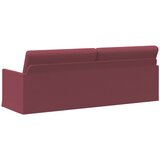 SOFA za 3 osobe Vinska crvena 220 x 81 x 82 cm Tkanina Slike