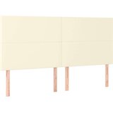  Krevet s oprugama i madracem krem 180x200 cm od umjetne kože | shoptok.hr