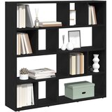 Ormarić za knjige/Pregrada za sobu crni hrast 105x24x102 cm | shoptok.hr