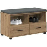  Haldna klop z blazino s predalom Umetni hrast 80 x 38 x 46 cm, (5000155669) | Shoptok.si