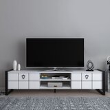 Hanah home Mora - White, Black WhiteBlack TV Stand | ePonuda.com