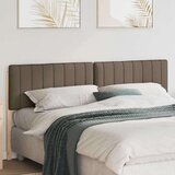  Tapecirani uzglavlje Smeđa i taupe 200 cm Čvrsto borovo drvo | shoptok.hr