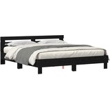  Krevetna konstrukcija Crni hrast 200 x 200 cm Konstruirano drvo | shoptok.hr