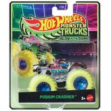 Mattel Hot Wheels Monster Trucks: Podium Crasher – avtomobilček, ki sveti v temi, 1:64 – | Shoptok.si