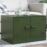 Furnova Klubska mizica olivno zelena 67x50x44 cm jeklo, (21913882) | Shoptok.si