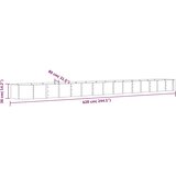  Povišena vrtna gredica od pocinčanog čelika 620x80x36 cm antracit | shoptok.hr