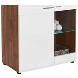 Mömax Vitrina Avensis, Bela, Barva Hrasta | Shoptok.si