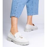 Gemre Gray elegant eco-suede loafers with embellishment Marsella | Shoptok.si